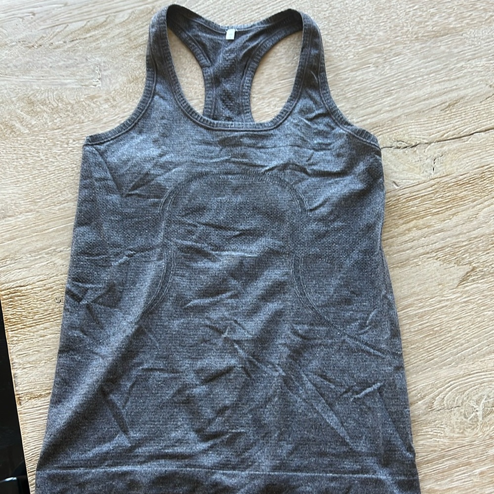 Lululemon run swiftly tank top gray 6